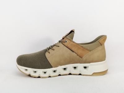 Chaussure slip in homme qui s'enfile toute seule confortable beige destockage IMAC 754175