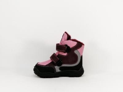 Moon boots fourrée rose waterproof à velcro fille bébé destockage IMAC 58714
