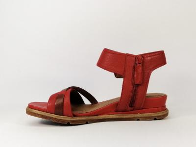 Sandale femme TAMARIS 28218 en cuir rouge tendance