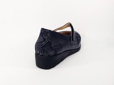 Babies grand confort femme cuir marine destockage LUXAT emerence