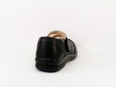 Babies noire femme velcro et semelle en cuir confortable SWEET'R cuisi