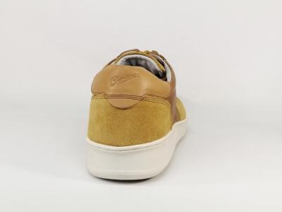 Basket homme cuir souple camel destockage CHEVIGNON snight confortable