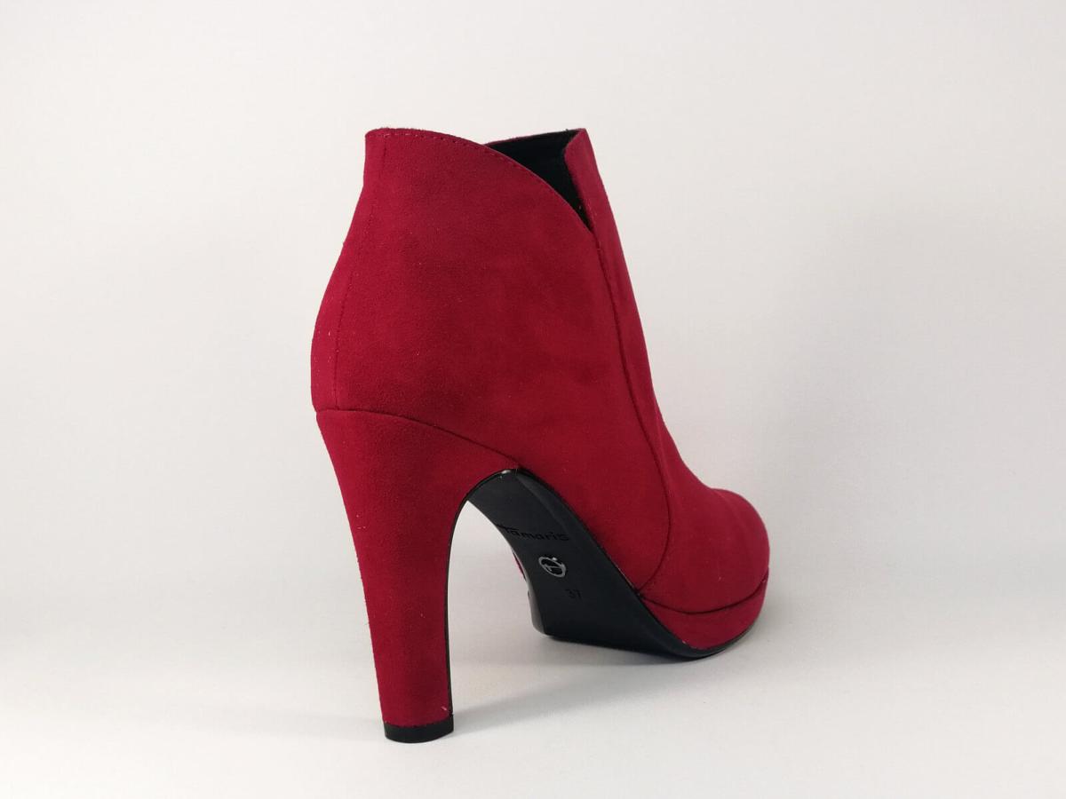 tamaris bottine rouge