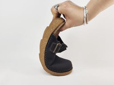 Sabot noir homme confortable semelle cuir souple moelleuse MORAN'S asana à pas cher