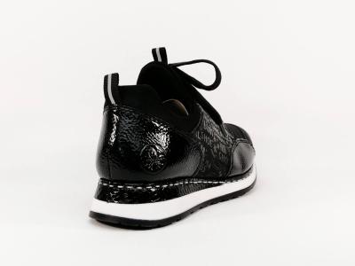 Sneakers confort à lacets RIEKER N3089 noir pour femme