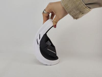 Tong homme confortable semelle épaisse destockage REFRESH 172762 noir blanc