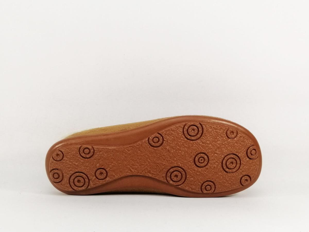 Mules Femme En Cuir Camel Fourrées Peau De Mouton – Tannage Naturel, Talon Plat, Taille 40