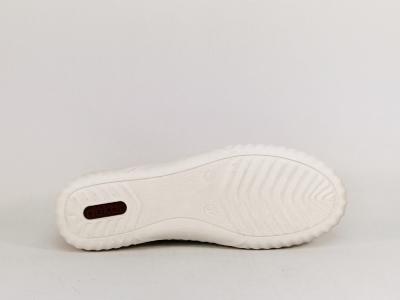 Chaussure femme sans lacet cuir blanc souple et confortable RIEKER N0965 original