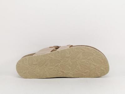 Mule femme grande taille cuir rose gold chic confortable PLAKTON bombay elefante rose