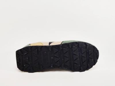 Sneakers homme tendance destockage VON DUTCH volf kaki confortable à pas cher
