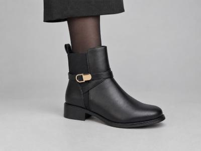 Bottine femme grande taille noire tendance à pas cher CINK ME DM-Y51