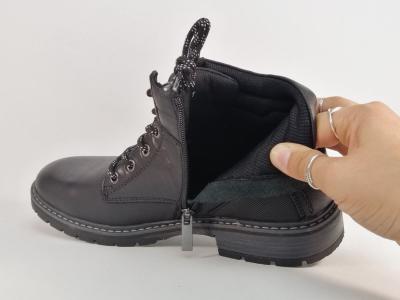 Chaussure montante homme cuir noir confortable tendance destockage LONDONS LIFE 160993