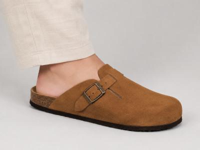 Sabot homme cuir confort marron semelle à mémoire de forme PLAKTON blog roble tendance