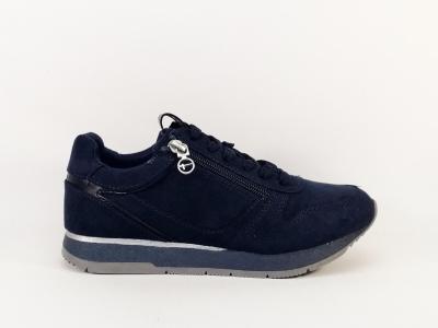 Basket femme destockage TAMARIS 23613 végane marine chic et confortable