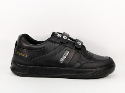 Basket noire grande pointure homme à velcro PAREDES DP101