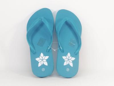 Tong de plage femme  pas cher bleu turquoise LADIES FLIP FLOP