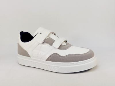 Basket blanche homme � scratch tendance confort ROUTE66 pimp � pas cher