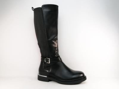 Botte femme grande taille pour mollets larges CINK ME DM100-K3 noire à pas cher