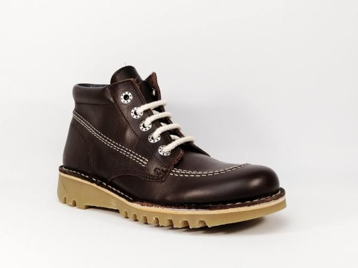 chaussure montante marron