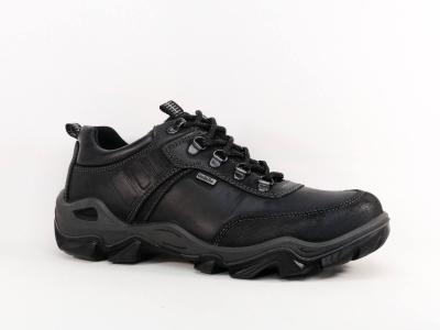 Chaussure randonnée homme basse cuir noir gallutex imperméable confort destockage IMAC GALLUS 203914