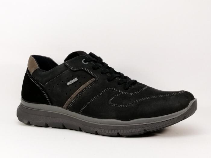 Chaussures de ville cuir noir waterproof IMAC 204755 homme – Fabrication Italie