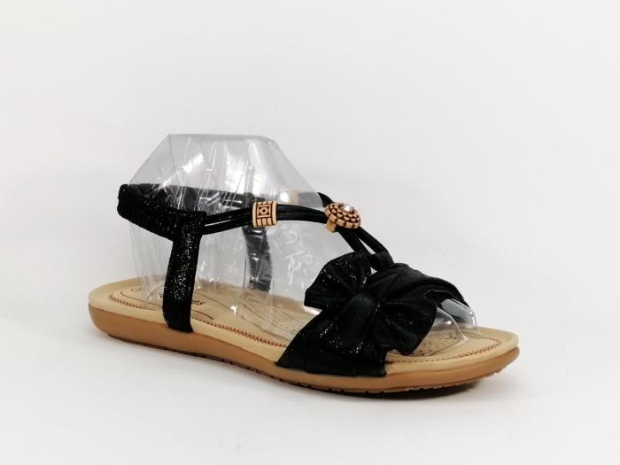 Sandale noire tendance à pas cher pour femme CHIC SHOES DF11