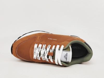 Basket homme pas cher camel confortable tendance en destockage TEDDY SMITH 120162 panama