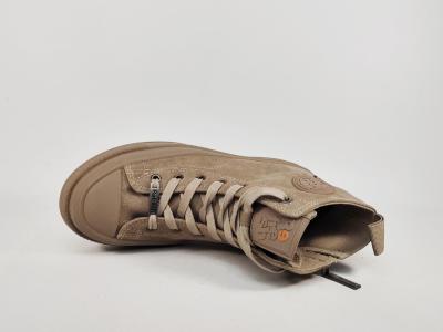 Basket montante femme pas cher tendance et confortable destockage REFRESH 173074 taupe