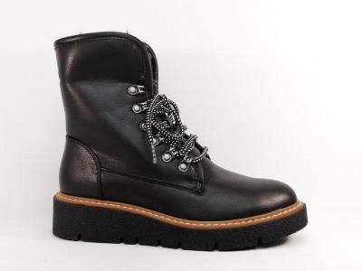 Bottines fourrées femme chic noir confortable et tendance à pas cher DEES SHOES dimone