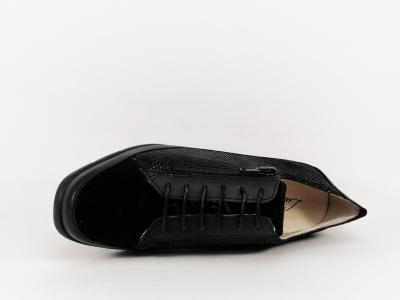 Chaussures pieds sensibles femme cuir noir destockage LUXAT embassy