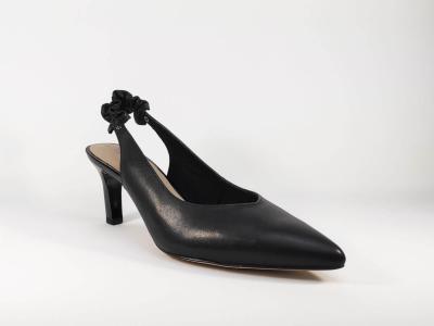 Escarpin en cuir noir pour femme destockage TAMARIS 29602