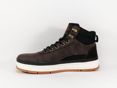 Basket montante homme marron foncé tendance et confort ROADSIGN douar