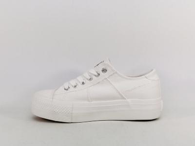 Basket toile blanche femme confortable et chic BANANA MOON ralf à pas cher