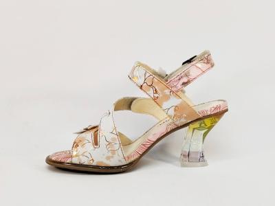 Sandale femme a talon originale et chic, confortable en destockage LAURA VITA fregateo à pas cher
