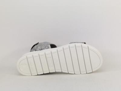 Sandale compensée femme chic semelle mémoire de forme confortable destockage COTEMER Varamy Argent