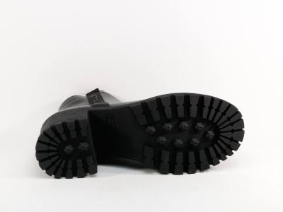 Bottine noire femme à talon chic, confortable, tendance et fourrée TOM TAILOR 6390440005