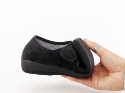 Chausson scratch femme confort souple noir CHIC & RELAX ponfuto à pas cher pieds sensibles