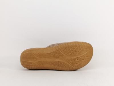 Mule compensée femme à pas cher RELAXITY Maddox taupe semelle anatomique