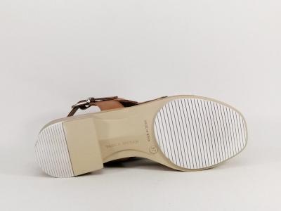 Nu-pied femme tout cuir souple blanc confortable PAULA URBAN 9-17 fabrication Espagne