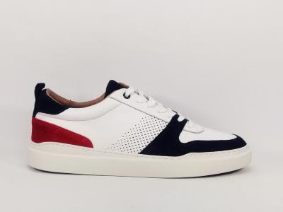 Basket blanche cuir de qualité pour homme JLS confortable et tendance
