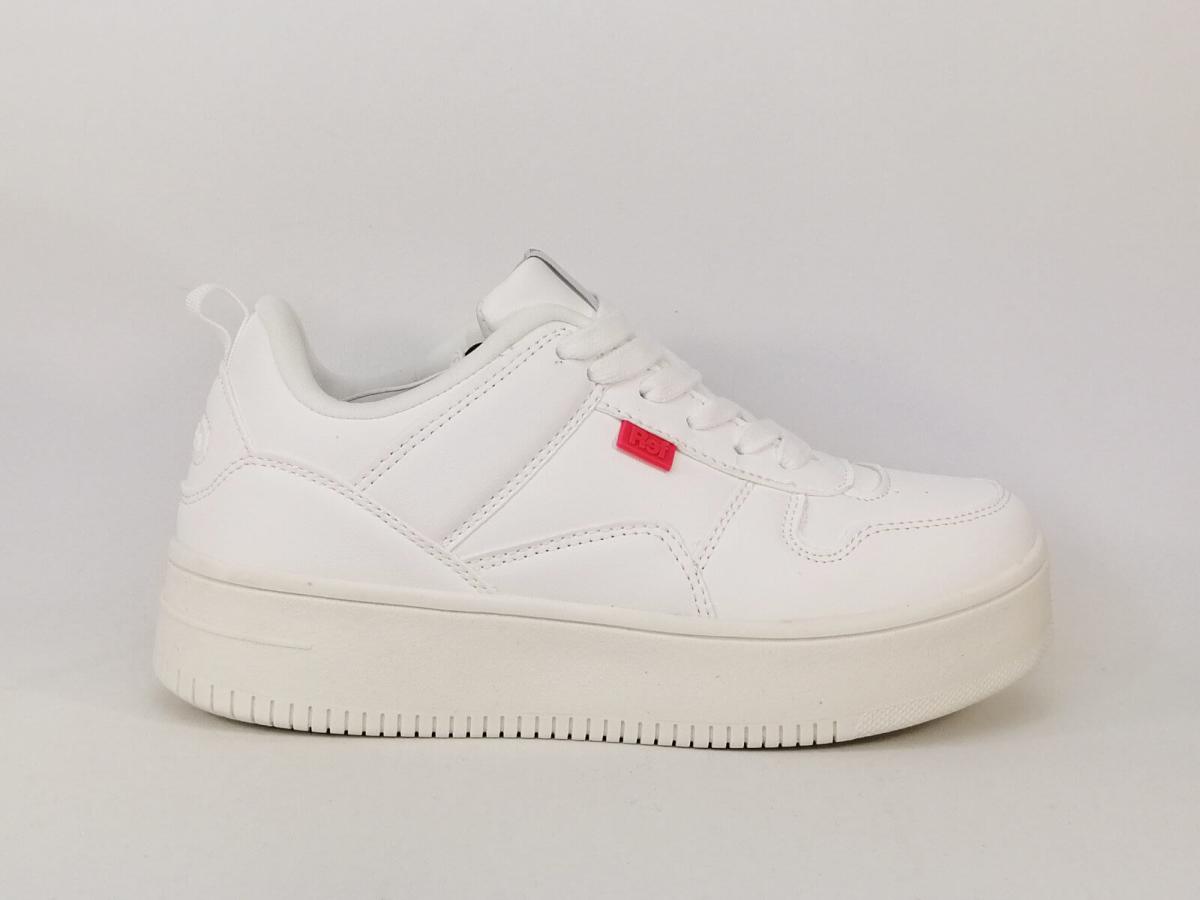 Basket Blanche Vegan Destockage REFRESH I Pointure Plus