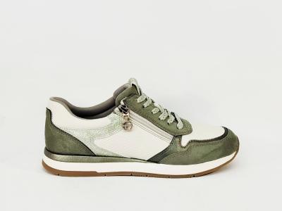 Basket femme TAMARIS 23613 chic et confortable vert sage à pas cher véganes