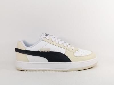 Basket homme PUMA caven 2.0 en destockage à pas cher cuir beige blanc tendance