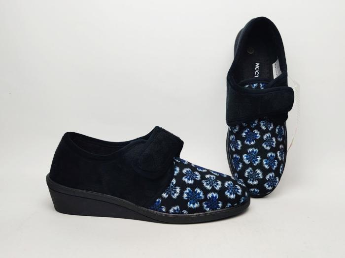 Chausson femme compensé à scratch confortable souple à pas cher NOCTIS beware
