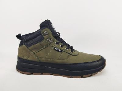 Chaussure montante homme kaki noir destockage KAPORAL bazane à pas cher tendance