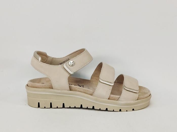 Sandale femme pieds larges et sensibles à scratch chic confortable CAPRICE 28705 largeur h