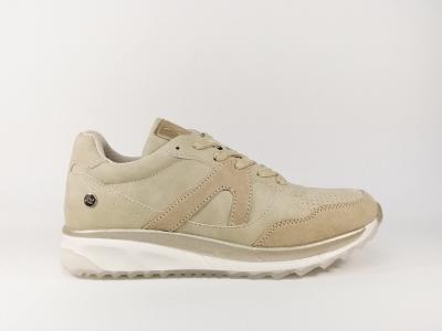 Sneakers femme tendance beige à pas cher destockage XTi 49012