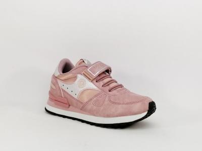 Baskets à scratch court legacy blanc rose fille - Nike