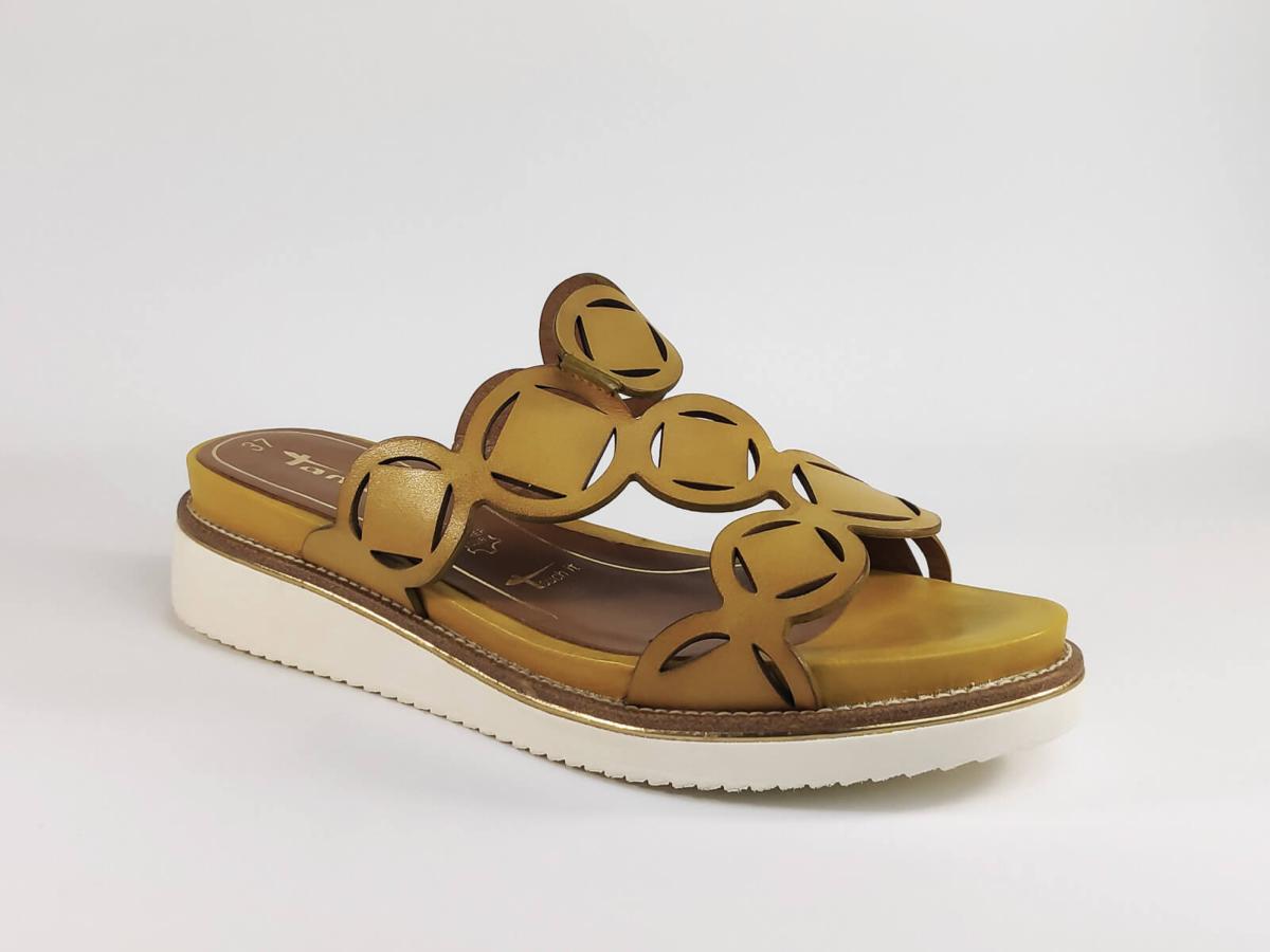 mules jaune moutarde