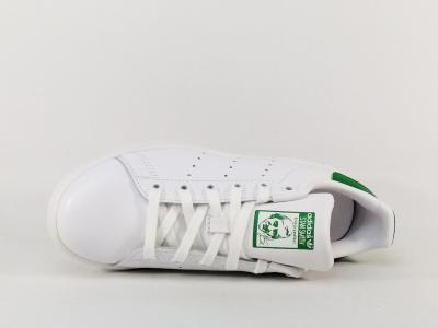 Basket stan smith femme en destockage ADIDAS à pas cher cuir blanc vert